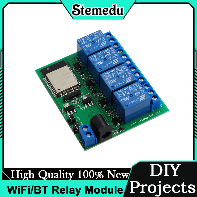Iot Diy Home Automation - ESP32S 4-kanałowy moduł przekaźnikowy WiFi/Bluetooth z